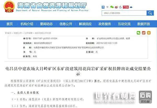 礦權交易公示