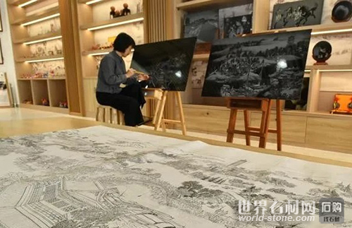 方士英創作石影雕