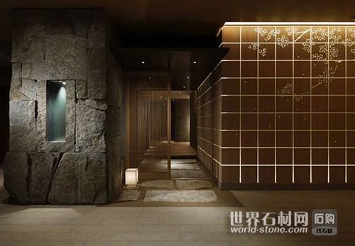天然毛石用于室內裝飾